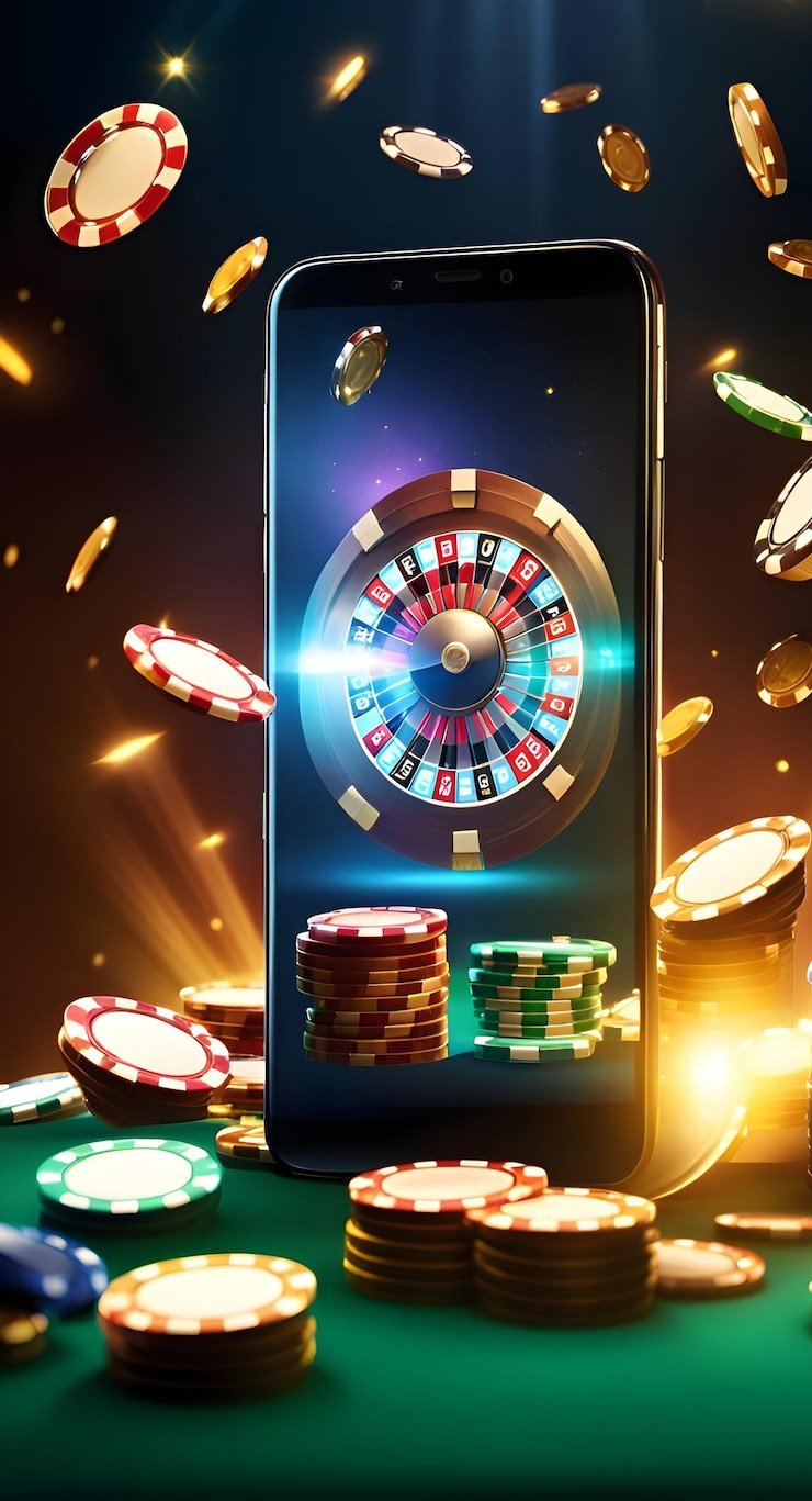 Layar meja baccarat dealer langsung dengan studio multi-kamera di aplikasi mobile fungame777 slot
